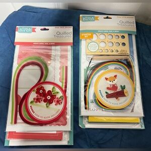 Quilled Treasures Card Kit - Red and Green